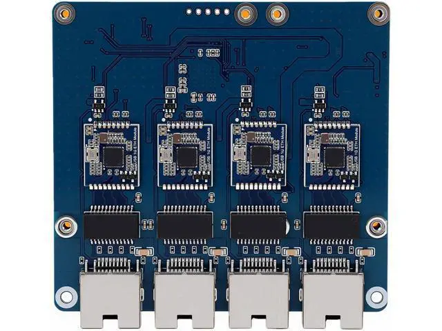 Alt view image 5 of 7 - PCIe to Gigabit ETH Board, 4-Channel Gigabit Ethernet Adapter, PCI Express Network Card with RJ45 Ports, Ideal for 5, Plug and Play, No Driver Required