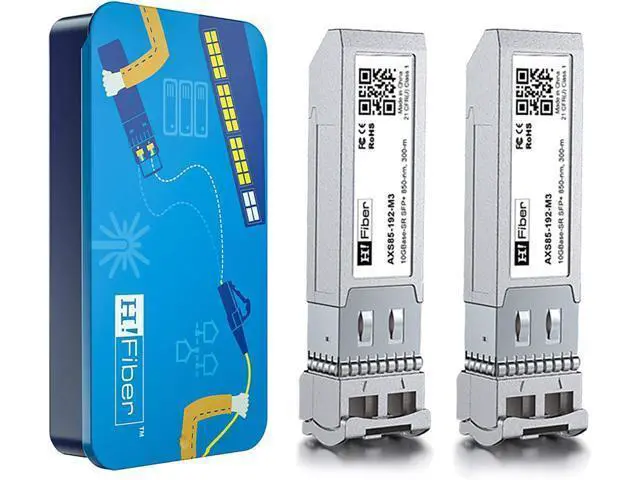 Alt view image 4 of 7 - 10Gb Ethernet Network Adapter Card with 2 Pack 10G SFP+ SR Multimode Transceiver, Dual SFP+ Port NIC with Broadcom BCM57810S Controller, PCI Express X8,