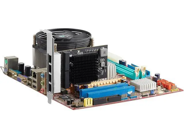 Alt view image 5 of 7 - 2.5 Gigabit 4 Port PCIe RJ45 10/100/1000/2500Mbps 8125B Chip 4 Port Gigabit Networking Card Adapter for Desktop