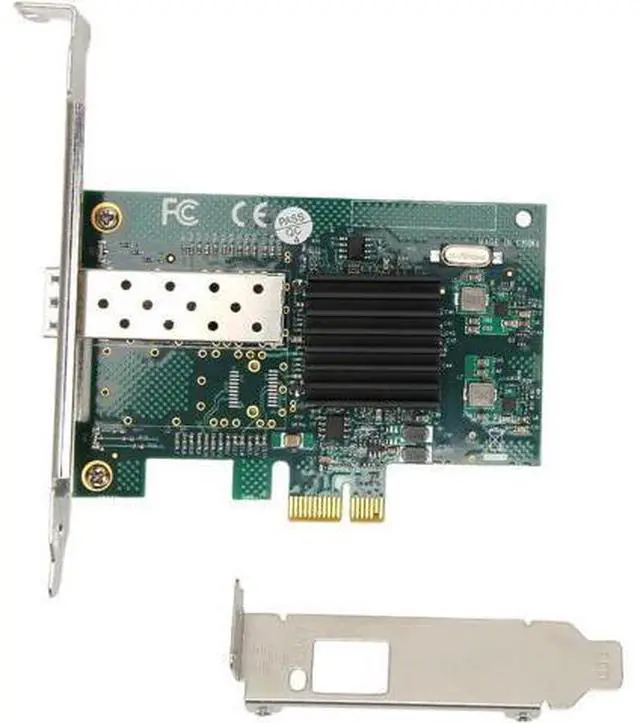 Main image of PCIe X1 Single SFP Port Network Card, 1000Mbps LC Port, PCI Express Ethernet LAN Adapter, Supports Freebsd, VMWare ESXi, 7/8/10, Server 2008/2012/2016, with