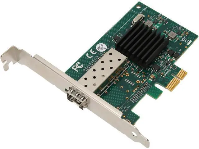Alt view image 3 of 7 - PCIe X1 Single SFP Port Network Card, 1000Mbps LC Port, PCI Express Ethernet LAN Adapter, Supports Freebsd, VMWare ESXi, 7/8/10, Server 2008/2012/2016, with