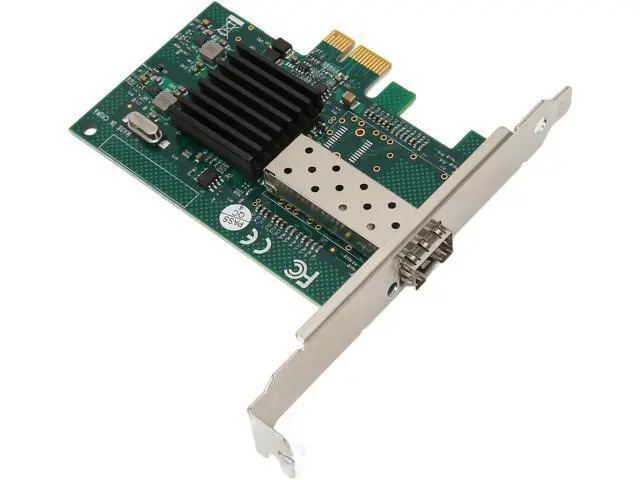 Alt view image 7 of 7 - PCIe X1 Single SFP Port Network Card, 1000Mbps LC Port, PCI Express Ethernet LAN Adapter, Supports Freebsd, VMWare ESXi, 7/8/10, Server 2008/2012/2016, with