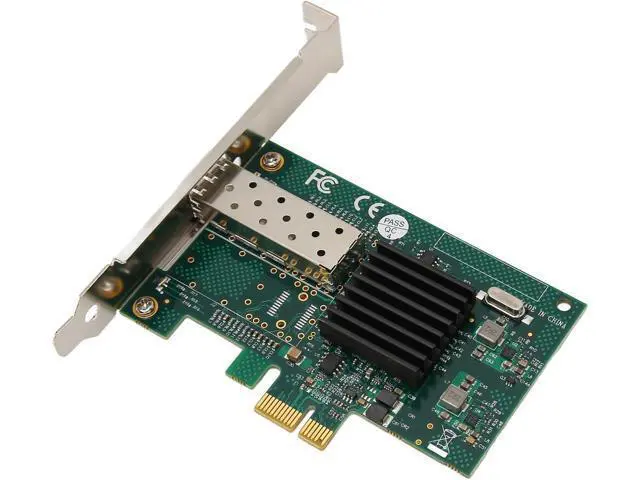 Alt view image 6 of 7 - PCIe X1 Single SFP Port Network Card, 1000Mbps LC Port, PCI Express Ethernet LAN Adapter, Supports Freebsd, VMWare ESXi, 7/8/10, Server 2008/2012/2016, with
