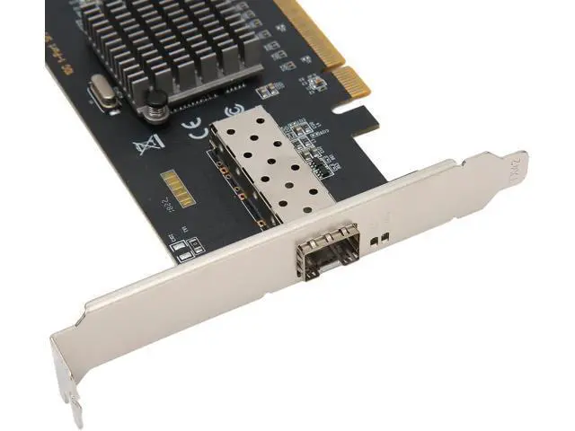 Alt view image 5 of 7 - 10Gb PCIE NIC Network Card, Single SFP Port, 82599EN Controller, PCI Express Ethernet LAN Adapter, Compatible with Multiple OS, 10/100/1000/10000Mbps Transfer Rate