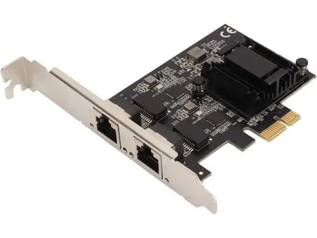 Alt view image 2 of 7 - Dual Port PCIe Network Card, 2.5ase T PCIe Internet Adapter with RTL8125BG Chip, 2500 1000 100Mbps Ethernet Card for Desktops PC Servers, Wide Compatibility with d Linux