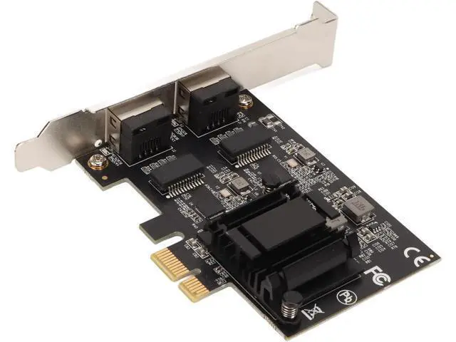 Alt view image 5 of 7 - Dual Port PCIe Network Card, 2.5ase T PCIe Internet Adapter with RTL8125BG Chip, 2500 1000 100Mbps Ethernet Card for Desktops PC Servers, Wide Compatibility with d Linux