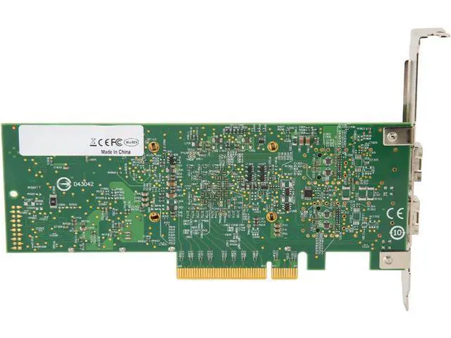 Alt view image 6 of 7 - 10Gb PCIE NIC Network Card, Dual SFP Port, with BCM57810 Controller, PCIe X8 Ethernet Converged Network Adapter with Cooling Fan, Fast Heat Dissipation