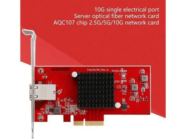 Alt view image 6 of 7 - PCIExpress3.0 Ethernet Card for Desktop 10G 5Gbps 2.5Gbps Multiple Gigabit Networking Adapters Stable Performances