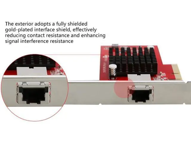 Alt view image 7 of 7 - PCIExpress3.0 Ethernet Card for Desktop 10G 5Gbps 2.5Gbps Multiple Gigabit Networking Adapters Stable Performances