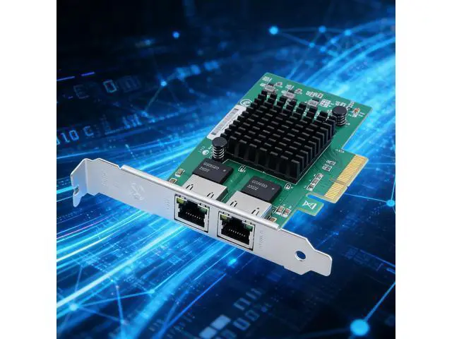 Alt view image 4 of 7 - PieceIe Networking Card PieceIE Ethernet Adapter Two Port RTL8125B Chip Low Power Consumption for Fast Speed Networking Expans
