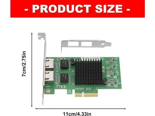 Alt view image 5 of 7 - PieceIe Networking Card PieceIE Ethernet Adapter Two Port RTL8125B Chip Low Power Consumption for Fast Speed Networking Expans