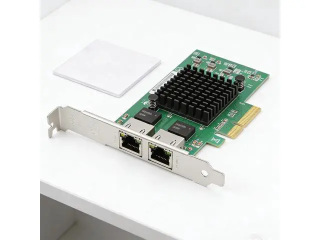 Alt view image 6 of 7 - PieceIe Networking Card PieceIE Ethernet Adapter Two Port RTL8125B Chip Low Power Consumption for Fast Speed Networking Expans