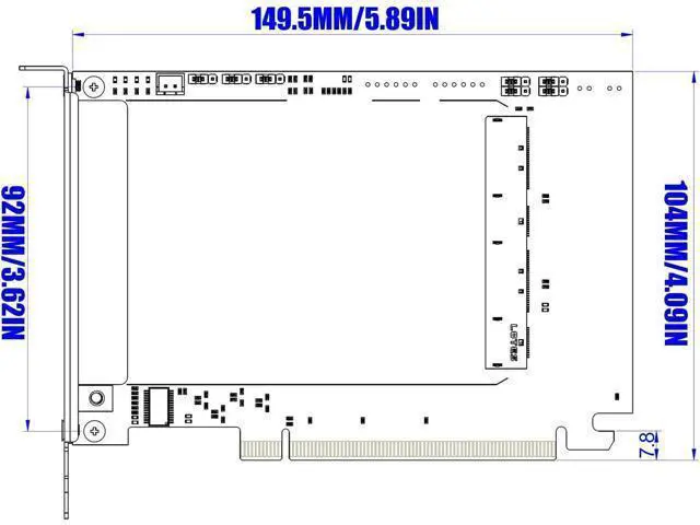 Alt view image 6 of 7 - Robust PCIe X16 to GenZ 4C+ SFFTA-1002 OCP NIC Adapter, Networking Card for Seamless Server Integration