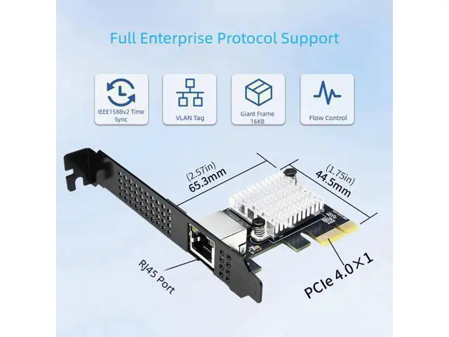Alt view image 3 of 7 - 10Gbps PCIE4.0 to RJ45 Networking Card RTL8127 Chip Gigabit Ethernet PCIE Adapter 10000Mbps for PC Desktop