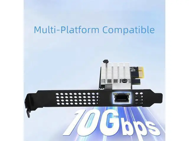 Alt view image 2 of 7 - 10Gbps PCIE4.0 to RJ45 Networking Card RTL8127 Chip Gigabit Ethernet PCIE Adapter 10000Mbps for PC Desktop