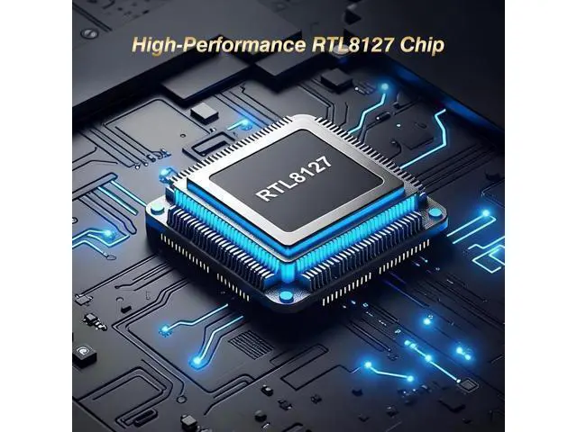 Alt view image 7 of 7 - 10Gb PCIe Network Card, VunLink 10GbE RJ45 Ethernet Card with Realtek RTL8127AT, Multi-Gig 10G/5G/2.5G/1G NIC Adapter for PC, NAS & Server, PCIe 4.0 x1, Windows 10/11/Linux