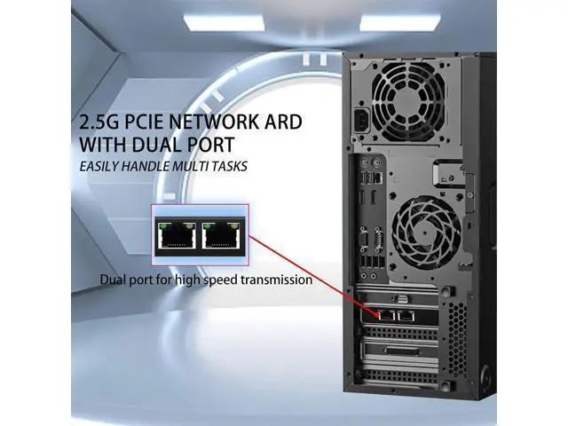 Alt view image 4 of 7 - PCIe Network Card 2.5Gbps Dual Port I226-V Chip Gigabit Ethernet Adapter RJ45 LAN Card for Desktop Server PC Aluminum Alloy Includes Low Profile Bracket