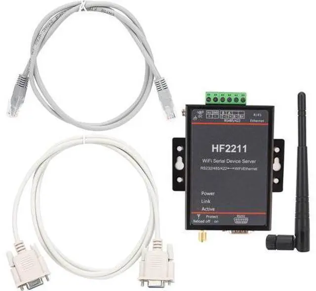Main image of Serial Port Server Ethernet Converter RS232 RS485 RS422 Gateway with MIPS MCU 5 36VDC Wide Voltage Range for Industrial Automation Network Communication