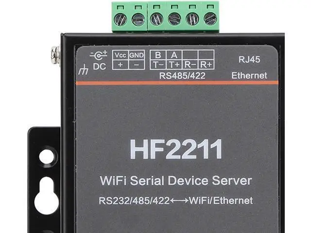 Alt view image 3 of 7 - Serial Port Server Ethernet Converter RS232 RS485 RS422 Gateway with MIPS MCU 5 36VDC Wide Voltage Range for Industrial Automation Network Communication