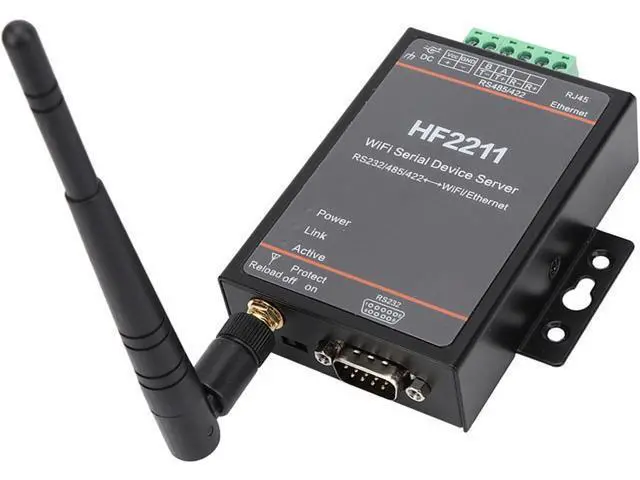 Alt view image 6 of 7 - Serial Port Server Ethernet Converter RS232 RS485 RS422 Gateway with MIPS MCU 5 36VDC Wide Voltage Range for Industrial Automation Network Communication