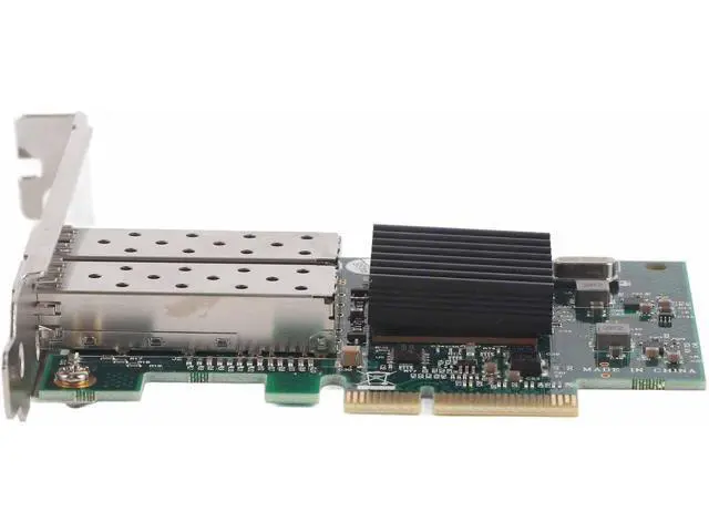 Alt view image 7 of 7 - Dual Port Gigabit Fiber Network Card Adapter, PCI E X4 Interface, 82576EB Chip, 10/100/1000 Mbps, Gold Plated for Fast Transmission, Thickened Metal Heat Sink, Wide