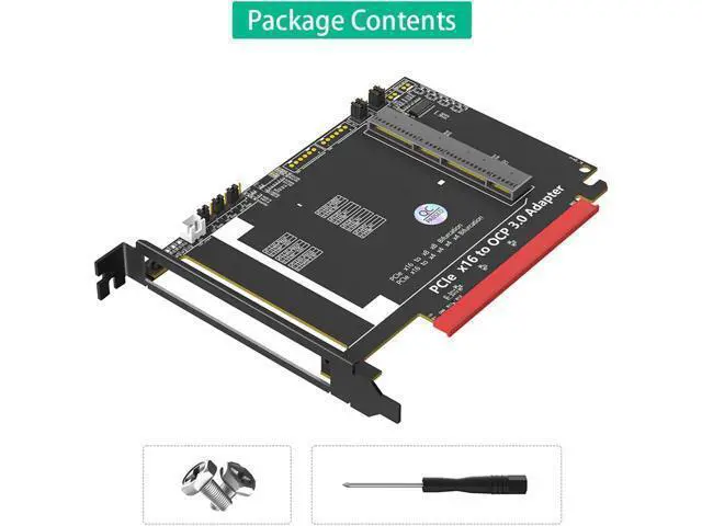 Alt view image 6 of 7 - Fast Speed PCIe 5.0 X16 to OCP NIC3.0 Adapter Card for 25G 100Gbps Ethernet Efficient Networking