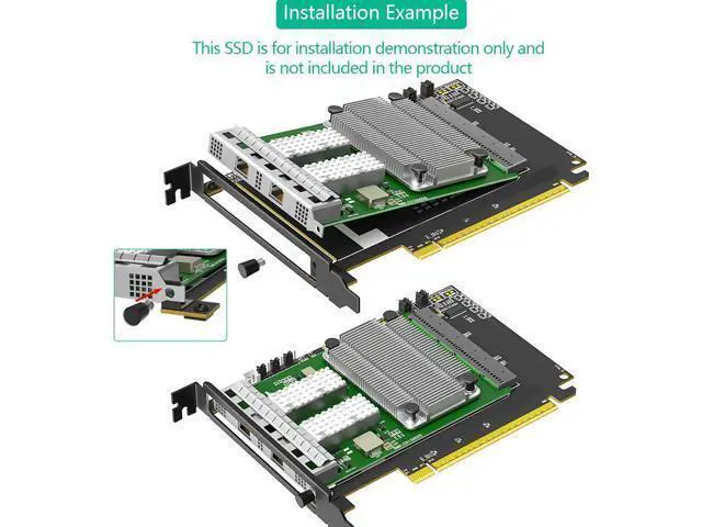 Alt view image 4 of 7 - Servers PCIe5.0 to 4C+ Converters Card for 400G 800G Networking Upgrades Not Bandwidth Loss