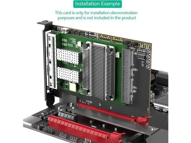Alt view image 7 of 7 - Servers PCIe5.0 to 4C+ Converters Card for 400G 800G Networking Upgrades Not Bandwidth Loss