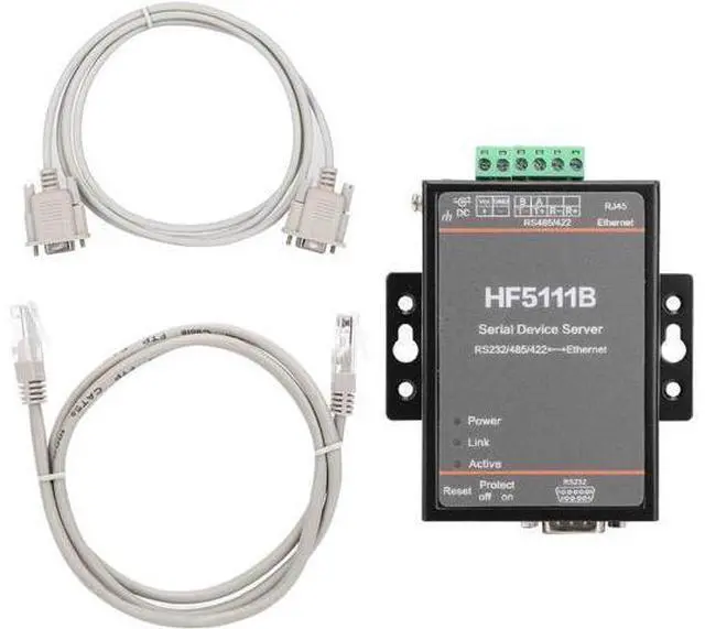 Main image of HF5111B Industrial Serial Server 3 in 1 RS232 RS485 RS422 to Ethernet Converter High Speed Data Transmission Device for Factory Automation and SCADA Systems