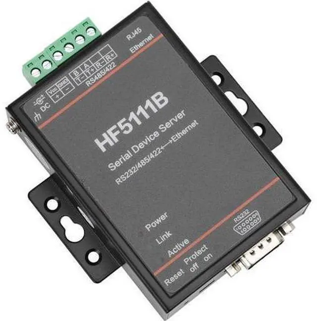 Alt view image 6 of 7 - HF5111B Industrial Serial Server 3 in 1 RS232 RS485 RS422 to Ethernet Converter High Speed Data Transmission Device for Factory Automation and SCADA Systems