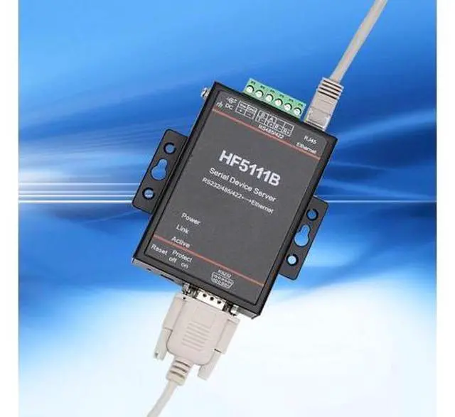 Alt view image 7 of 7 - HF5111B Industrial Serial Server 3 in 1 RS232 RS485 RS422 to Ethernet Converter High Speed Data Transmission Device for Factory Automation and SCADA Systems