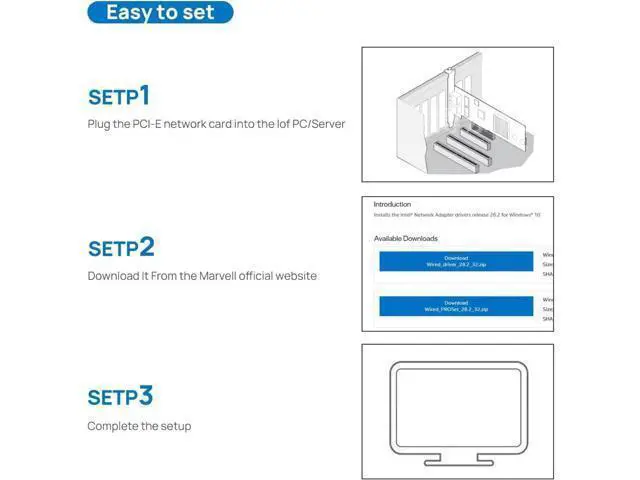 Alt view image 5 of 5 - PCIe x4 Dual-Port 1G Ethernet Network Adapter