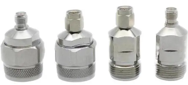 Main image of High Frequency Test N to SMA Adapter 18GHZ Network Branch Adapter N Male to SMA Male to Female Stainless Steel(N-J to SMA-J 18GHz)