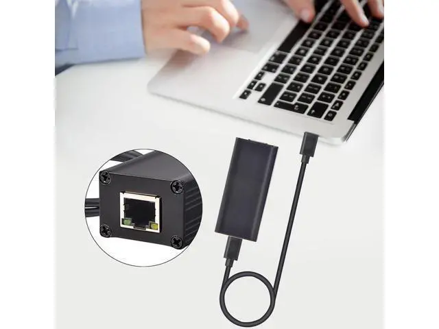 Alt view image 4 of 7 - 1000Mbps Gigabit PoEs Ethernet Adapter Type C to RJ45 Converters for Data Transmission PoEs Ethernet Adapter