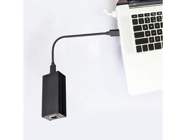 Alt view image 5 of 7 - 1000Mbps Gigabit PoEs Ethernet Adapter Type C to RJ45 Converters for Data Transmission PoEs Ethernet Adapter