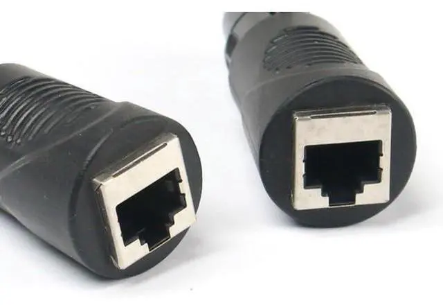 Alt view image 3 of 4 - VRL DMX to RJ45 Cat5 Ethernet to 3 Pin XLR Female & Male Extension Adapter Set