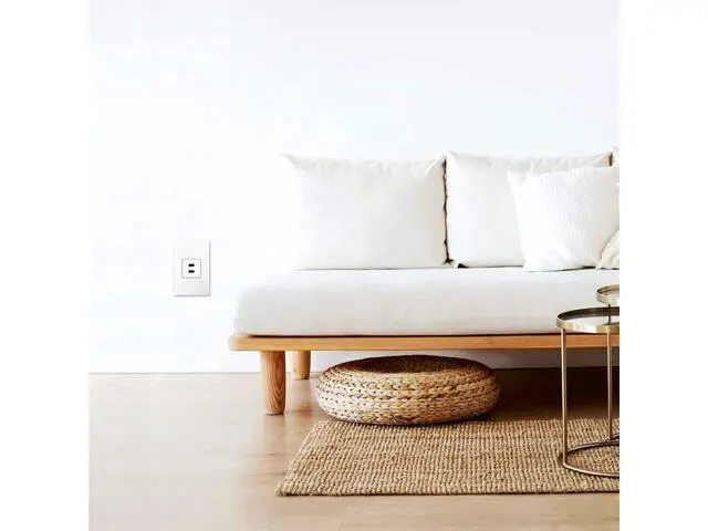 Alt view image 3 of 5 - Legrand Adorne USB Outlet, Type A Module, Full Size, 3.1/6.0A, White, ARUSB2AA6W4