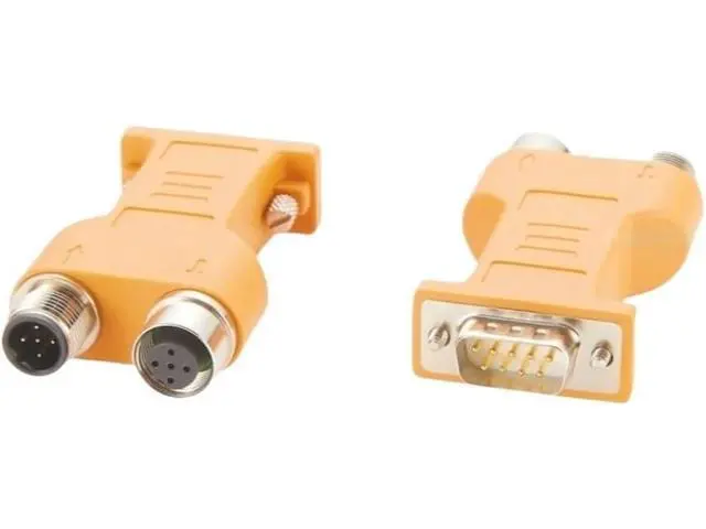 Alt view image 4 of 7 - DP Bus PLC Connector with Programming Port DB9 to M12 B-Code 5Pin S7 Compatible(PCM-0630)