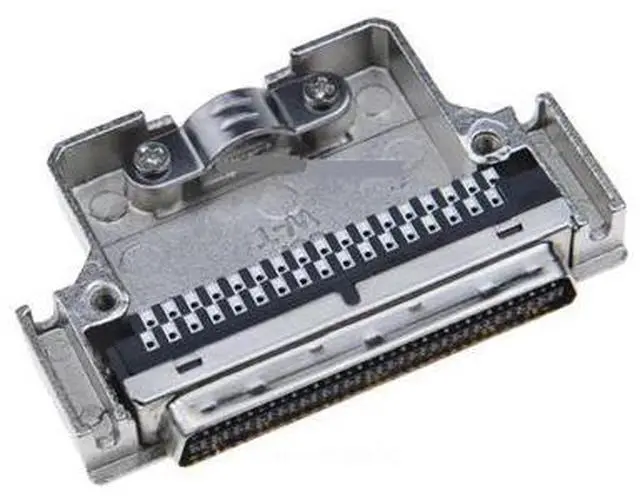 Alt view image 3 of 4 - SCSI 68 core Plug Connector HPCN Type 68 PIN Welding Wire Male Iron Shell