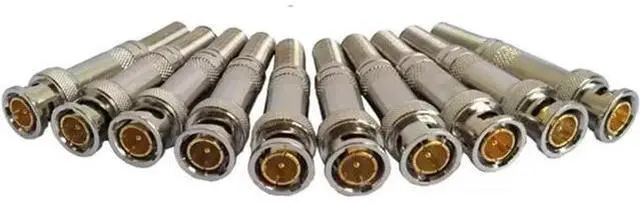 Main image of 10PCS Special BNC Video Connector for Monitoring Engineering, Pure Copper Core, BNC/Q9 Head, 75-3/4/5 Video Connector