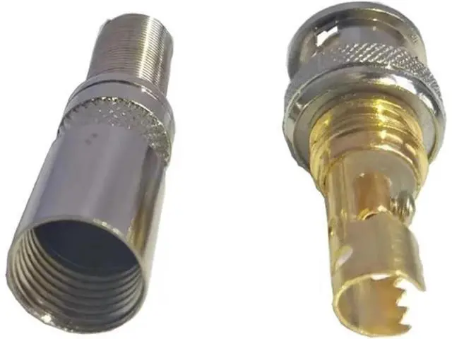 Alt view image 4 of 6 - 10PCS Special BNC Video Connector for Monitoring Engineering, Pure Copper Core, BNC/Q9 Head, 75-3/4/5 Video Connector
