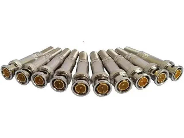 Alt view image 6 of 6 - 10PCS Special BNC Video Connector for Monitoring Engineering, Pure Copper Core, BNC/Q9 Head, 75-3/4/5 Video Connector