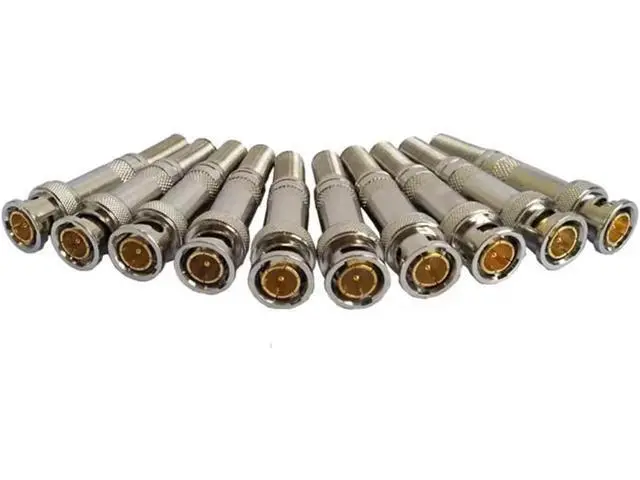 Alt view image 5 of 6 - 10PCS Special BNC Video Connector for Monitoring Engineering, Pure Copper Core, BNC/Q9 Head, 75-3/4/5 Video Connector