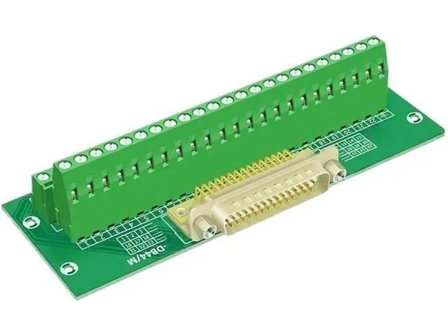 Alt view image 4 of 7 - Sample Rail Mounting DB44 D-Sub DIN Rail Mount Interface Module Horizontal Type(Silver)