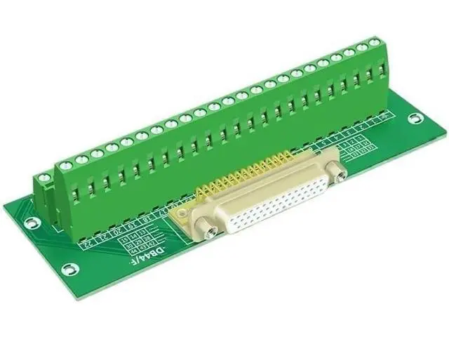Alt view image 5 of 7 - Sample Rail Mounting DB44 D-Sub DIN Rail Mount Interface Module Horizontal Type(Silver)