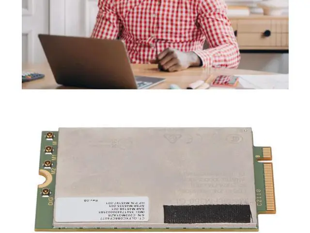 Alt view image 4 of 7 - FM350-GL 5G LTE M.2 Network Card Module, WCDMA 4x4 MIMO GNSS Network Card, 4.67Gbps Downlink 1.25Gbps Uplink, Network Card for X360 830 840 850 G7 Laptop