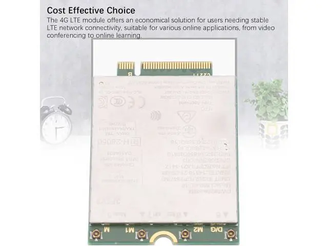 Alt view image 4 of 7 - 4G LTE Module Network Card, L860 GL 16 DW5823E ESIM NGFF M.2 with 1Gbps Internet Speed for Latitude 3440 3540 7440, 4G LTE Network Card for Precision 3480 3581, Multiple Bands