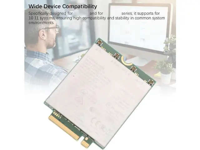 Alt view image 5 of 7 - 4G LTE Module Network Card, L860 GL 16 DW5823E ESIM NGFF M.2 with 1Gbps Internet Speed for Latitude 3440 3540 7440, 4G LTE Network Card for Precision 3480 3581, Multiple Bands