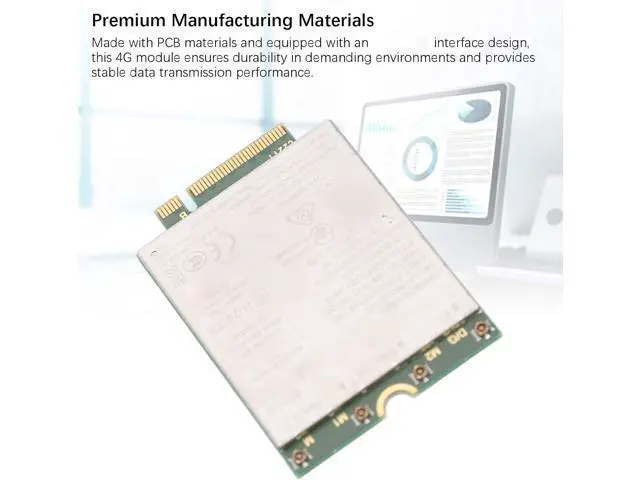 Alt view image 6 of 7 - 4G LTE Module Network Card, L860 GL 16 DW5823E ESIM NGFF M.2 with 1Gbps Internet Speed for Latitude 3440 3540 7440, 4G LTE Network Card for Precision 3480 3581, Multiple Bands