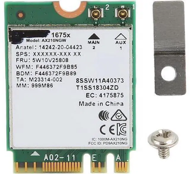 Main image of Wireless Card, Supports Wi Fi 6e Three Frequencies, PCB Circuitry Module Board for Windows 10 11, Linux, Chrome OS